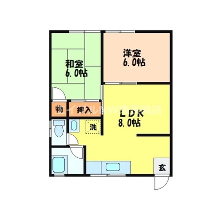 道ノ尾駅 バス9分  長崎バス・野田下車：停歩6分 2階の物件間取画像